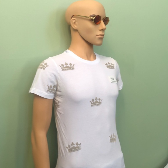 Dolce & Gabbana Men's White T-Shirt Size 46 - Picture 2 of 6